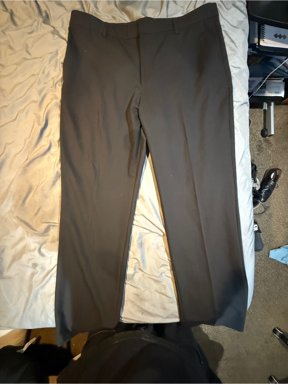 Perry Ellis Men's Black Dress Slacks